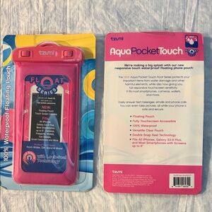 Aqua Pocket Touch Waterproof Phone Pouch - Pink